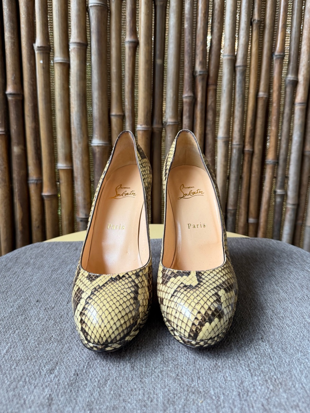 CHRISTIAN LOUBOUTIN  snake skin Leather Simple Pump - Picture 3 of 10